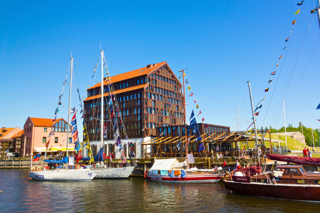 Klaipeda hamnstad i Litauen